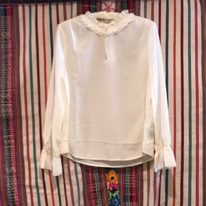 J. CREW 100%silk top size 12 . NEW w tags